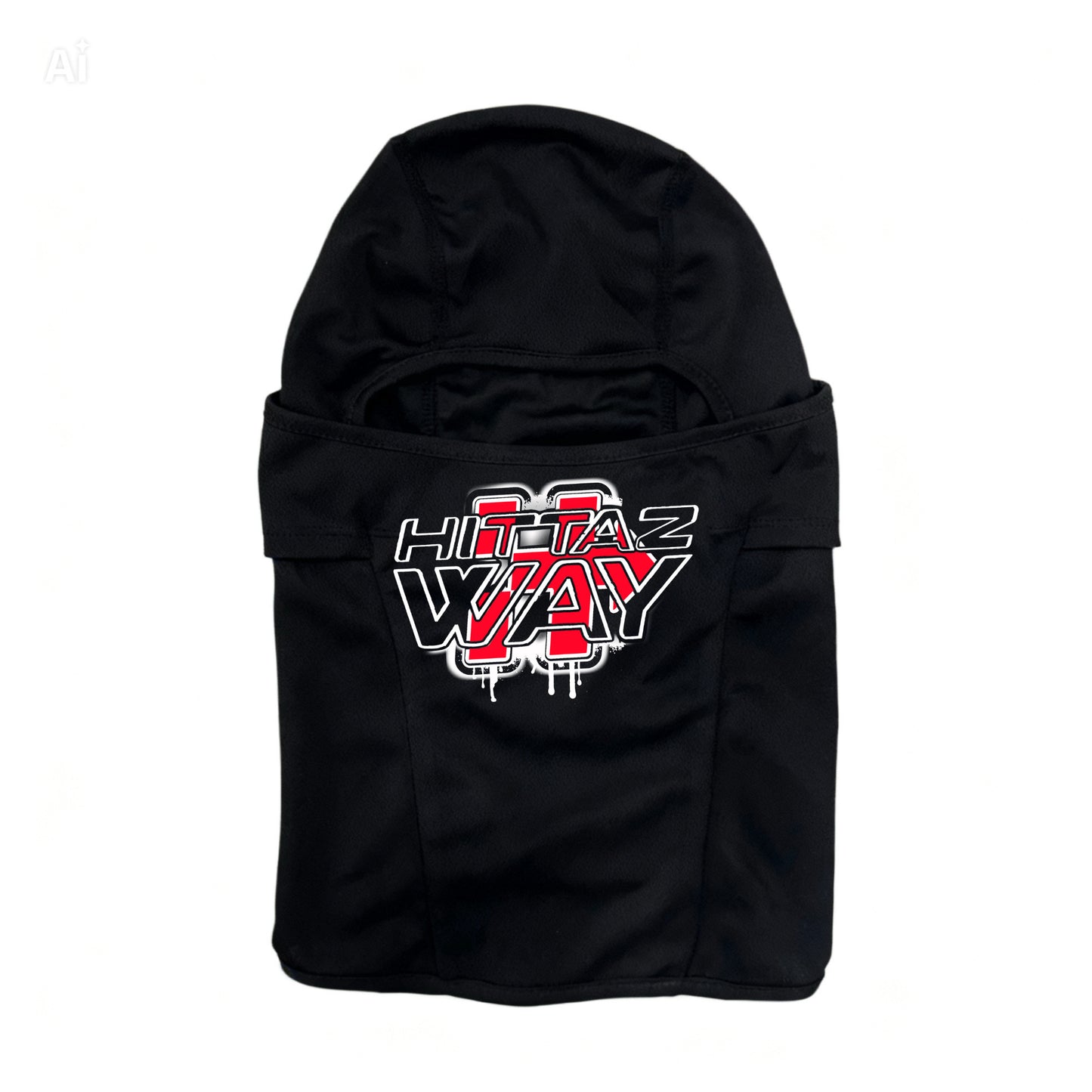 70TH BALACAVA MASK BLACK/RED