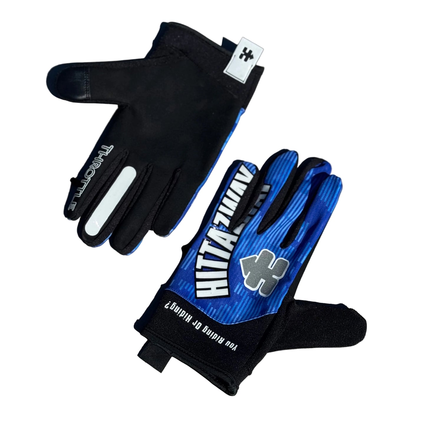HITTAZ WHEELIE GRIP GLOVES V2 YAMAHA BLUE