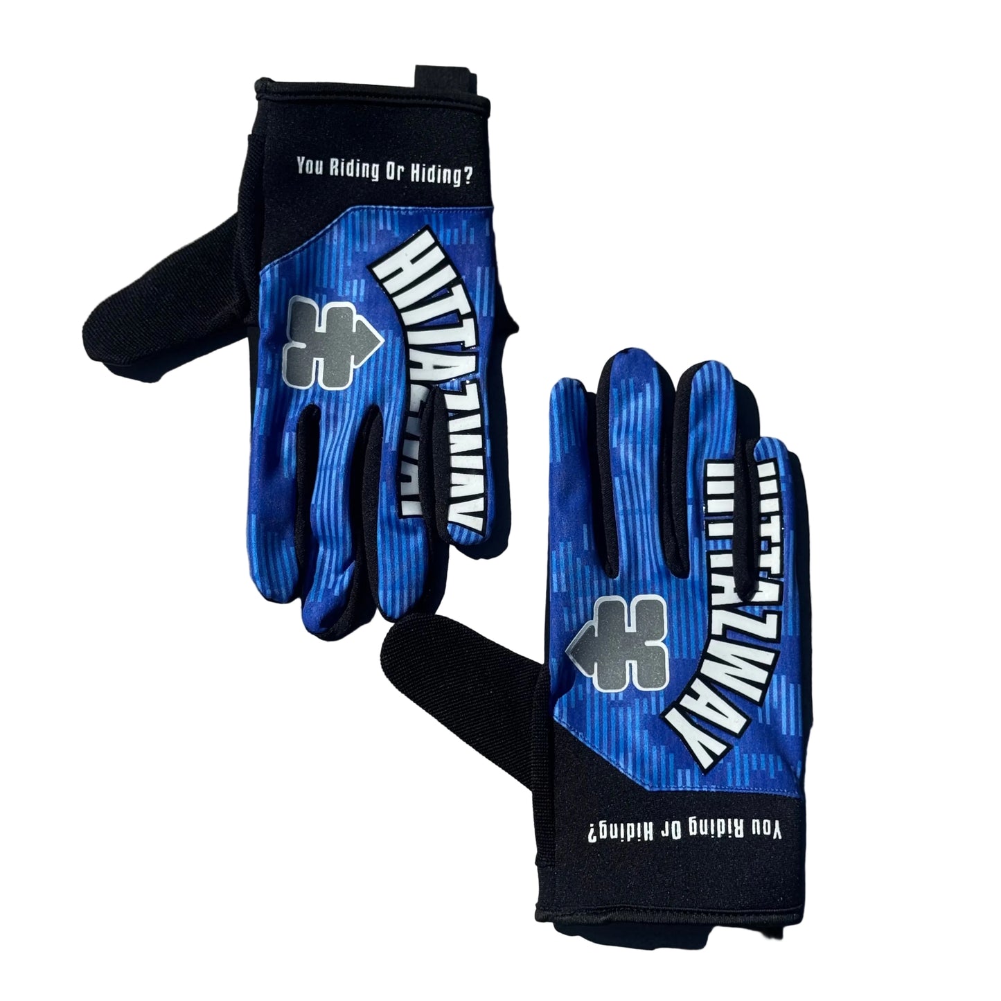 HITTAZ WHEELIE GRIP GLOVES V2 YAMAHA BLUE